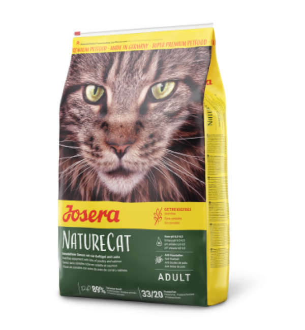 Сухой корм Josera NatureCat (Adult Sensitive 33/20) беззерновой для кошек с чувствительным пищеварением и котят от 6 месяцев (10 кг)