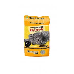 Наполнитель для туалета Super Benek комкующийся натуральный (20 л)