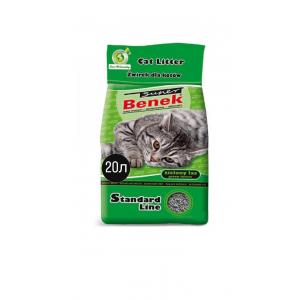 Наполнитель для туалета Super Benek комкующийся зеленый лес (20 л)