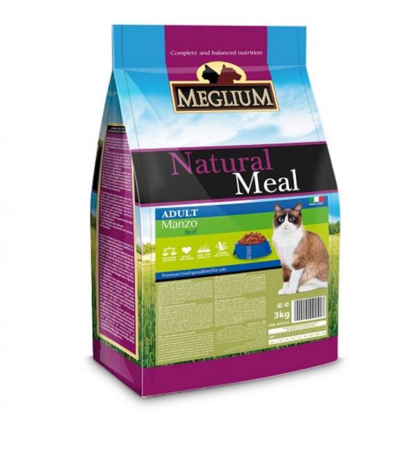  Сухой корм для кошек Meglium Cat Beef / MGS0503 (3кг)