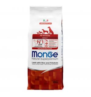 Сухой корм для собак Monge Speciality Line Monoprotein с ягненком, рисом и картофелем (12кг)
