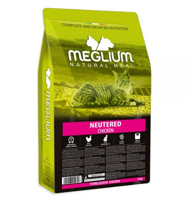 Сухой корм для кошек Meglium Cat Adult Neutered Chicken / MGS1210 (10кг)