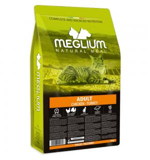 Сухой корм для кошек Meglium Cat Adult Chicken & Turkey / MGS0310 (10кг)