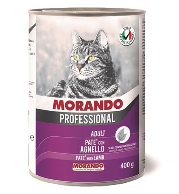 Консервы Morando Professional Line Pate Agnello для кошек, паштет с ягненком (0,4 кг)