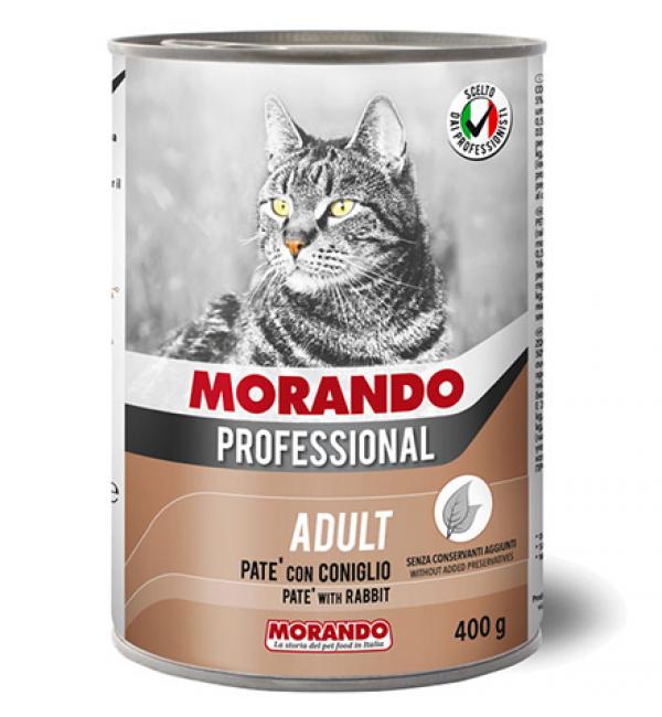 Консервы Morando Professional Line Pate Rabbit для кошек, паштет с кроликом (0,4 кг)