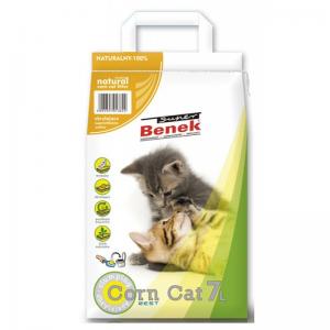 Наполнитель для туалета Super Benek Corn Cat кукурузный, натуральный (7л)