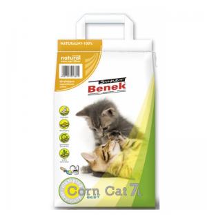 Наполнитель для туалета Super Benek Corn Cat кукурузный, натуральный (7л)
