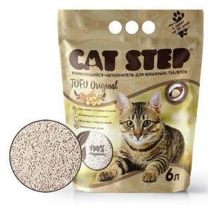 Наполнитель Cat Step Tofu Green Original, растительный комкующийся (6 л)