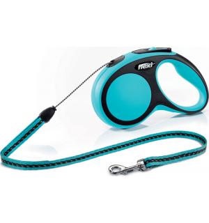 Рулетка-поводок Flexi New Comfort M трос 5м синяя