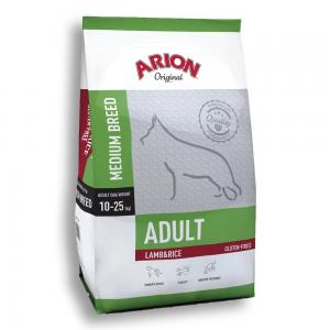 Cухой безглютеновый корм ARION Original Adult Medium Breed с ягненком и рисом (12 кг)