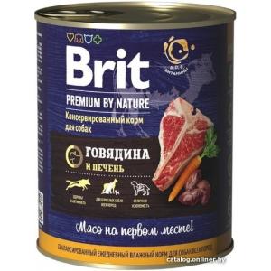 Консервы Brit для собак, говядина и печень (0,85 кг)