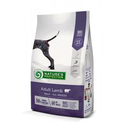 Сухой корм Natures Protection Adult Lamb для взрослых собак всех пород, с мясом ягненка (18 кг)