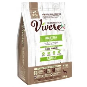 Сухой корм Vivere Mini Adult Duck для собак мелких пород  (утка), 3 кг
