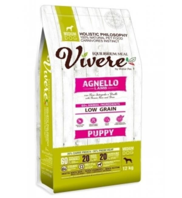 Сухой корм Vivere Medium Puppy Lamb  для щенков средних пород (ягненок), 12 кг