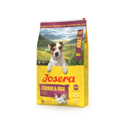 Сухой корм Josera MINI Chicken & Rice (Adult Mini/Sensitive 27/16) для взрослых миниатюрных пород (10 кг)