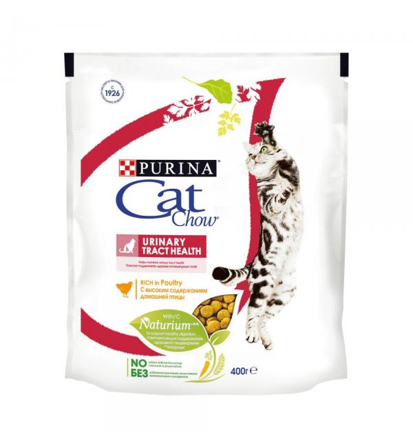 Сухой корм Cat Chow Urinary для взрослых кошек, для здоровья мочевыводящих путей (0,4 кг)