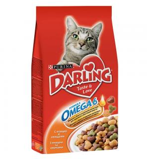 Сухой корм Darling для взрослых кошек, с курочкой по-домашнему и овощами (2 кг)