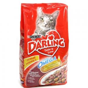 Сухой корм Darling для взрослых кошек, с мясом по-домашнему и овощами (10 кг)