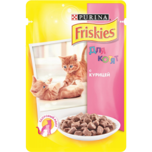 Влажный корм Friskies для котят, с курицей в подливе (0,085 кг)