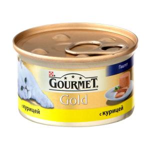 Консервы GOURMET GOLD для взрослых кошек, с курицей (0,085 кг)