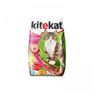 Сухой корм Kitekat для взрослых кошек "Телятинка аппетитная" (1,9 кг)