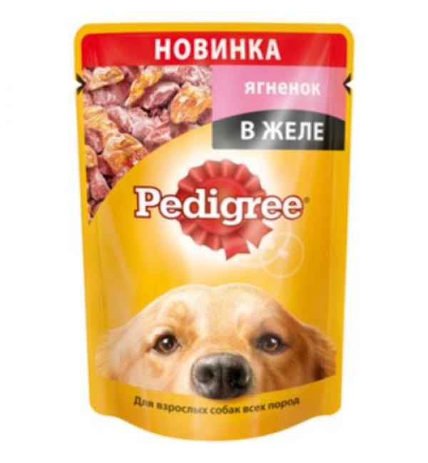 Влажный корм Pedigree (ягненок) для взрослых собак всех пород 85гр