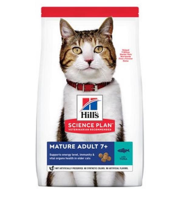 Сухой корм Hill's Science Plan для кошек старше 7 лет, с тунцом (1.5 кг)