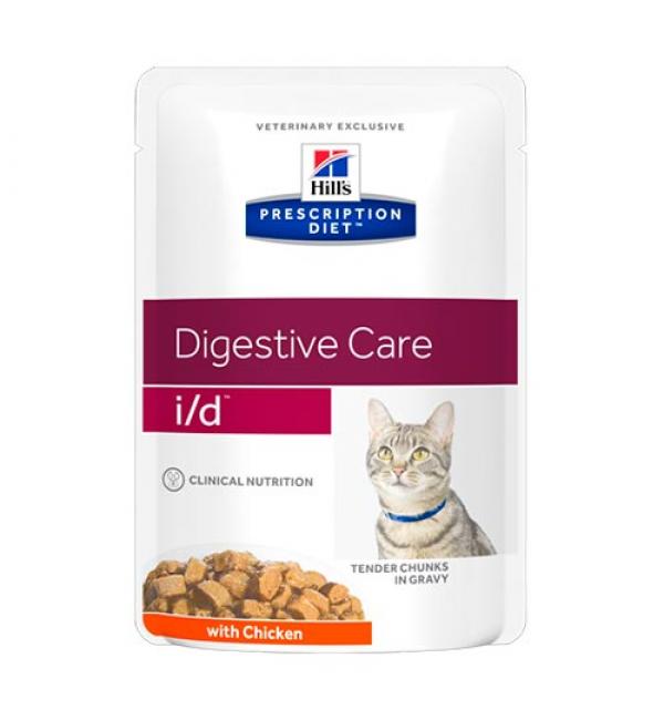 Влажный корм Hill's Prescription Diet для кошек i/d, с курицей (ЖКТ) (0,085 кг)