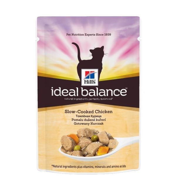 Влажный корм Hill's Ideal Balance для взрослых кошек, курица и овощи (0,085 кг)