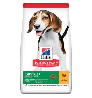 Сухой корм Hill's Science Plan для щенков средних пород, с курицей (12 кг)