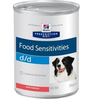 Консервы Hill's Prescription Diet для собак d/d, лосось и рис (0,37 кг)