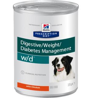Консервы Hill's Prescription Diet для собак w/d при избыточном весе (0,37 кг)