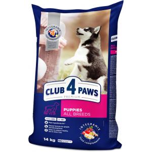 Сухой корм Club 4 Paws Премиум для щенков всех пород с высоким содержанием курицы (14 кг)