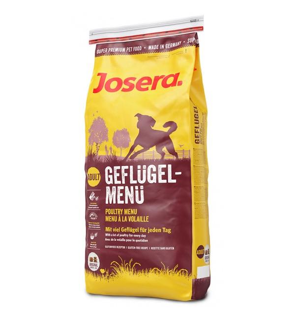 Сухой корм Josera Poultry Menu (Adult Medium/Maxi 25/13) GEFLUGEL-MENU для взрослых собак активных пород (15 кг)