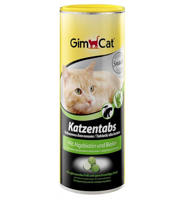 Витамины GIMCAT для кошек, CAT TABS ALGOBIOTINE с морскими водорослями и биотином (0,425 кг)