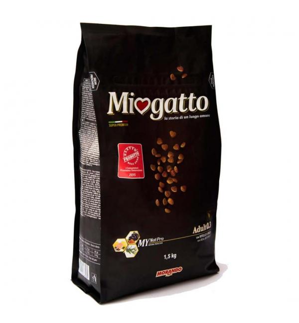 Сухой корм MioGatto Adult Veal&Barley для взрослых кошек, с телятиной и ячменем (10 кг)
