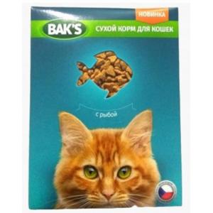 Сухой корм  Baks for Cats для кошек, с рыбой (10 кг)
