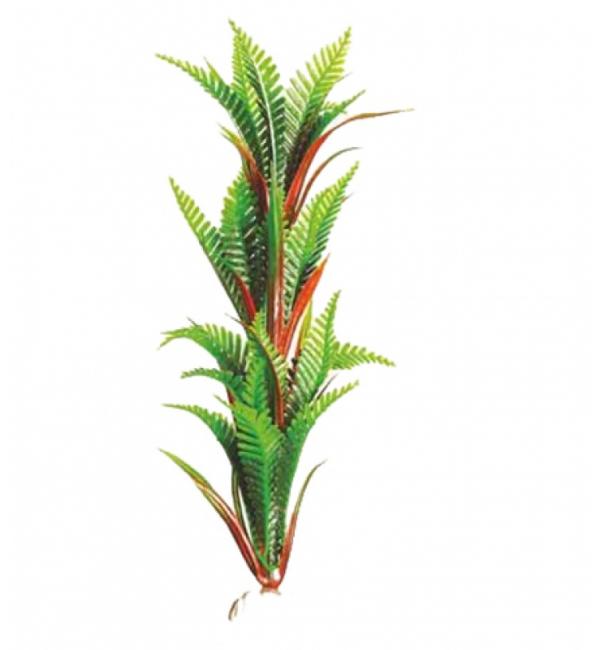 Пластиковое растение Barbus Plant 027 - Папоротник ЗЕЛЕНЫЙ, 20см