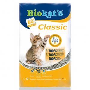Наполнитель BIOKAT'S Natural Classic три вида гранул: крупные, средние, мелкие. 100% натуральная глина (20 л)
