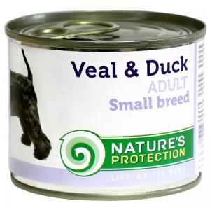 Консервы  Natures Protection для собак мелких пород, с телятиной и уткой (0,2 кг)