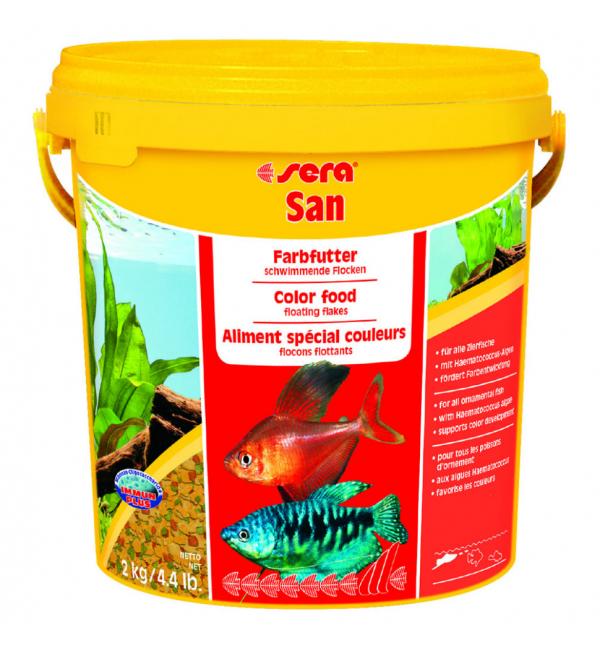 Корм хлопья SERA для усиления окраса у всех рыб 10л/2 кг