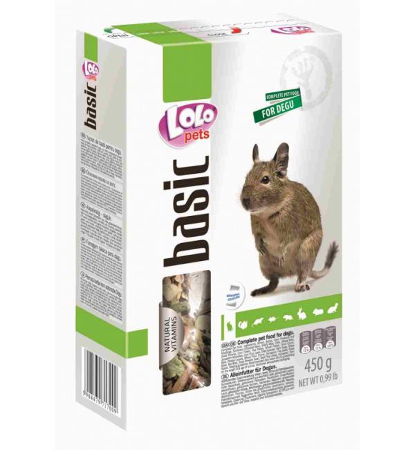 Полнорационный корм Lolo Pets для  дегу (0,45 кг)