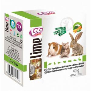Минеральный камень Lolo Pets для грызунов, с овощами (0,04 кг)
