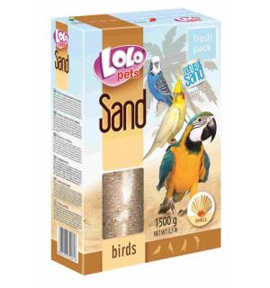 Песок Lolo Pets для птиц, с ракушками (1,5 кг)