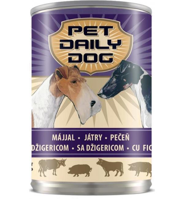 Консервированный корм Pet Daily Dog для собак, с печенью (1,24 кг)