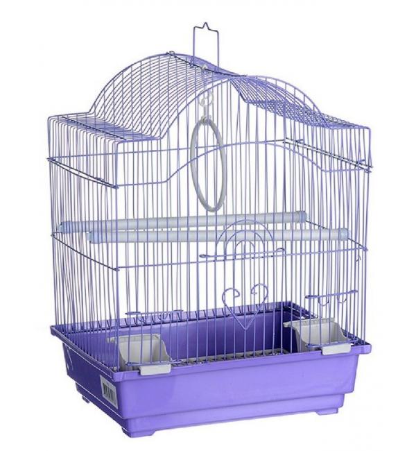 Клетка для птиц Happy Animals 30х23х39 см фиолетовая