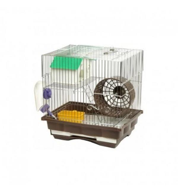 Клетка Happy Animals для хомяков и др. мелких грызунов коричневая