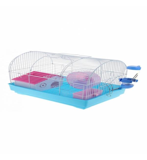 Клетка для грызунов Panama Pet бело-голубая