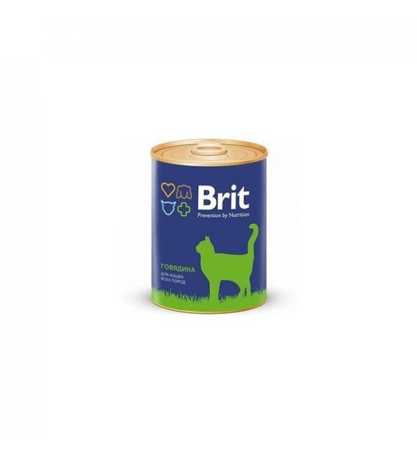 Консервы Brit для кошек, говядина (0,34 кг)