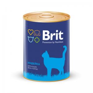 Консервы Brit для кошек, индейка (0,34 кг)